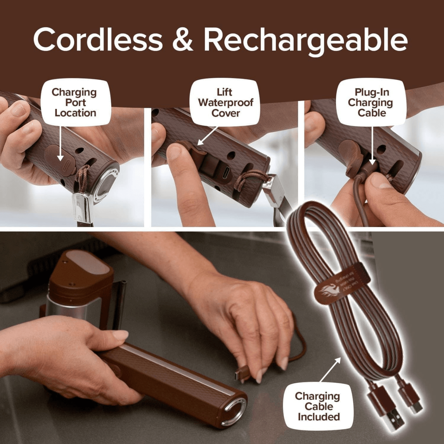 GRILLMINATOR CORDLESS RECHARGEABLE GRILL CLEANER - My Store