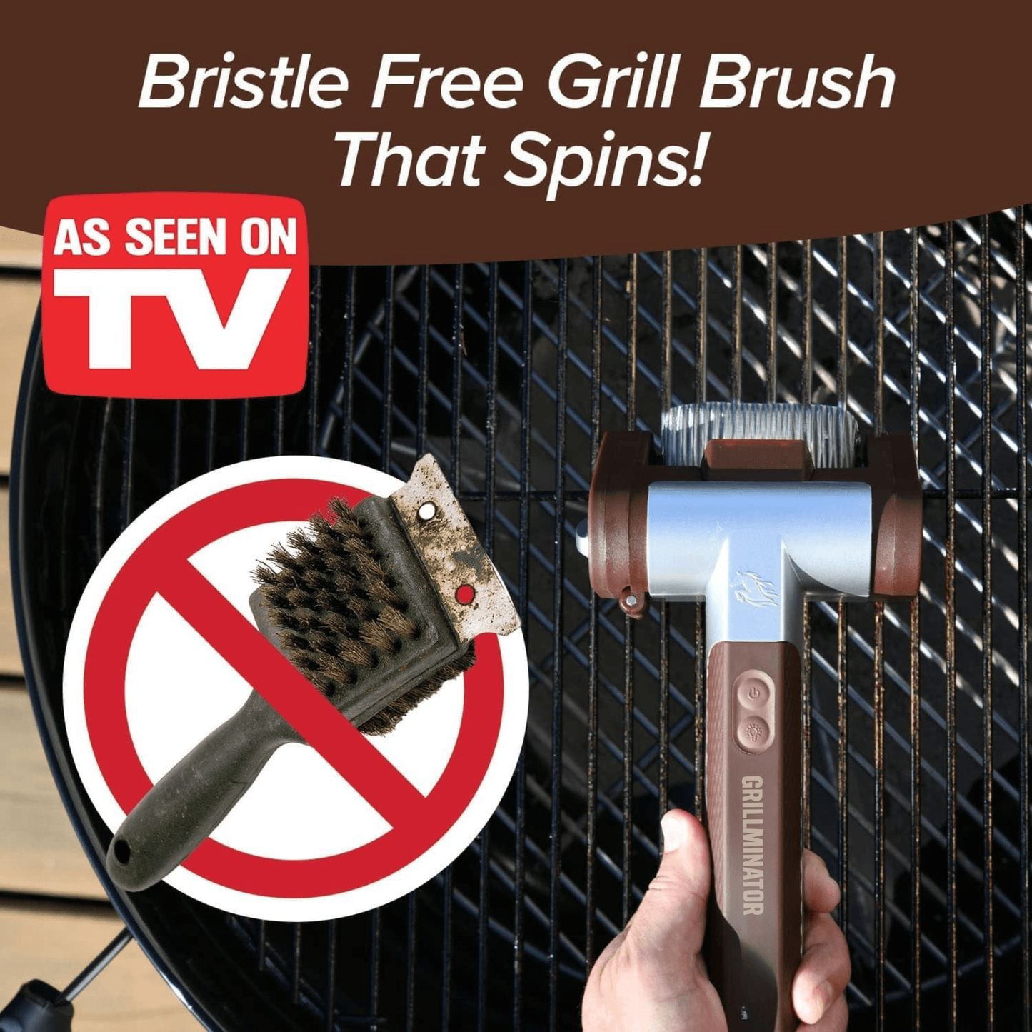 GRILLMINATOR CORDLESS RECHARGEABLE GRILL CLEANER - My Store